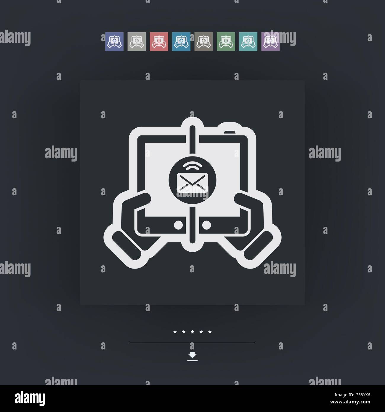 Mail sending icon Stock Vector Image & Art - Alamy