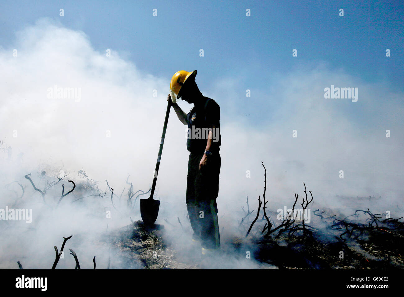 Howth Head fire Stock Photo - Alamy