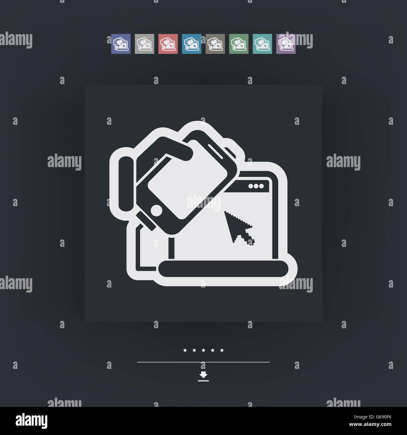 Smartphone and computer connection Stock Vector Image & Art Alamy