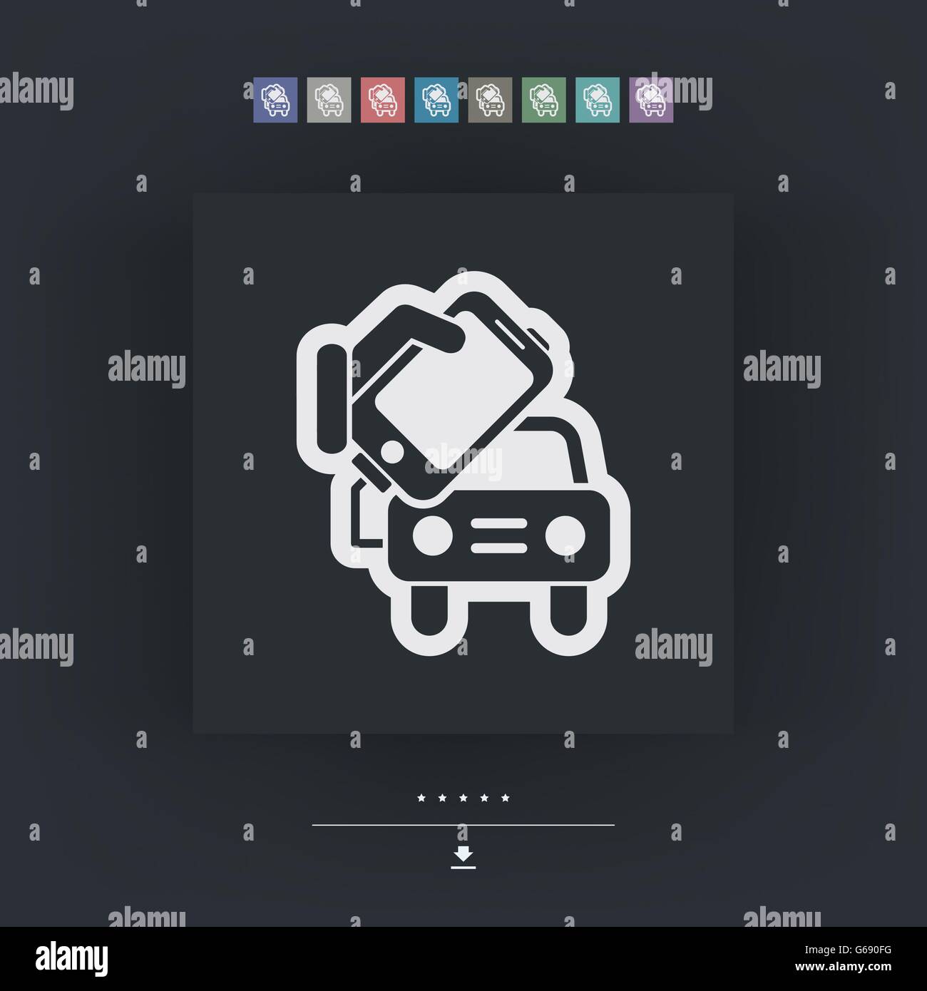 Connection of smartphone to car Stock Vector Image & Art Alamy