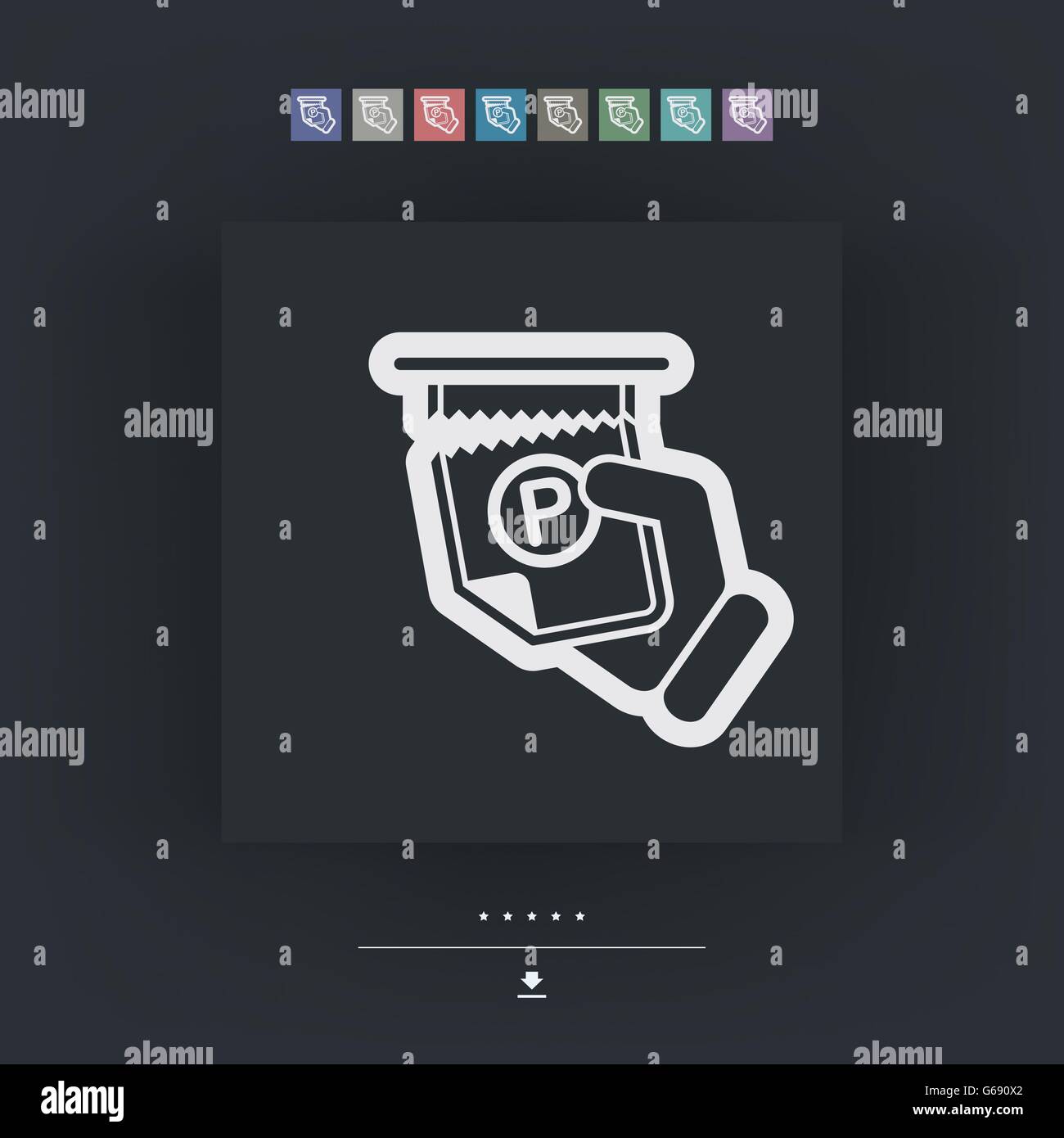 Parking ticket machine Stock Vector Images - Alamy