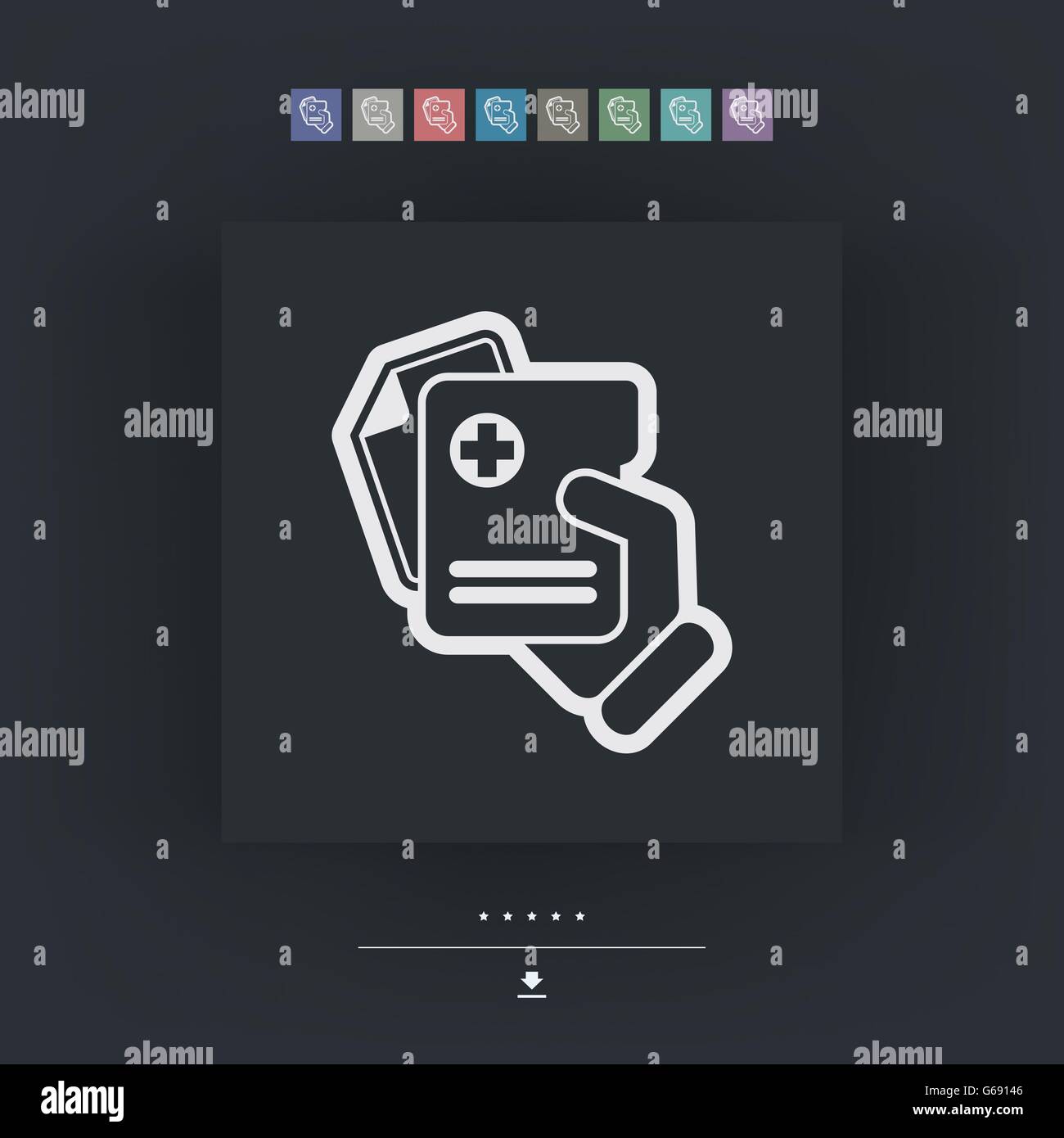 Medical document icon Stock Vector Image & Art - Alamy