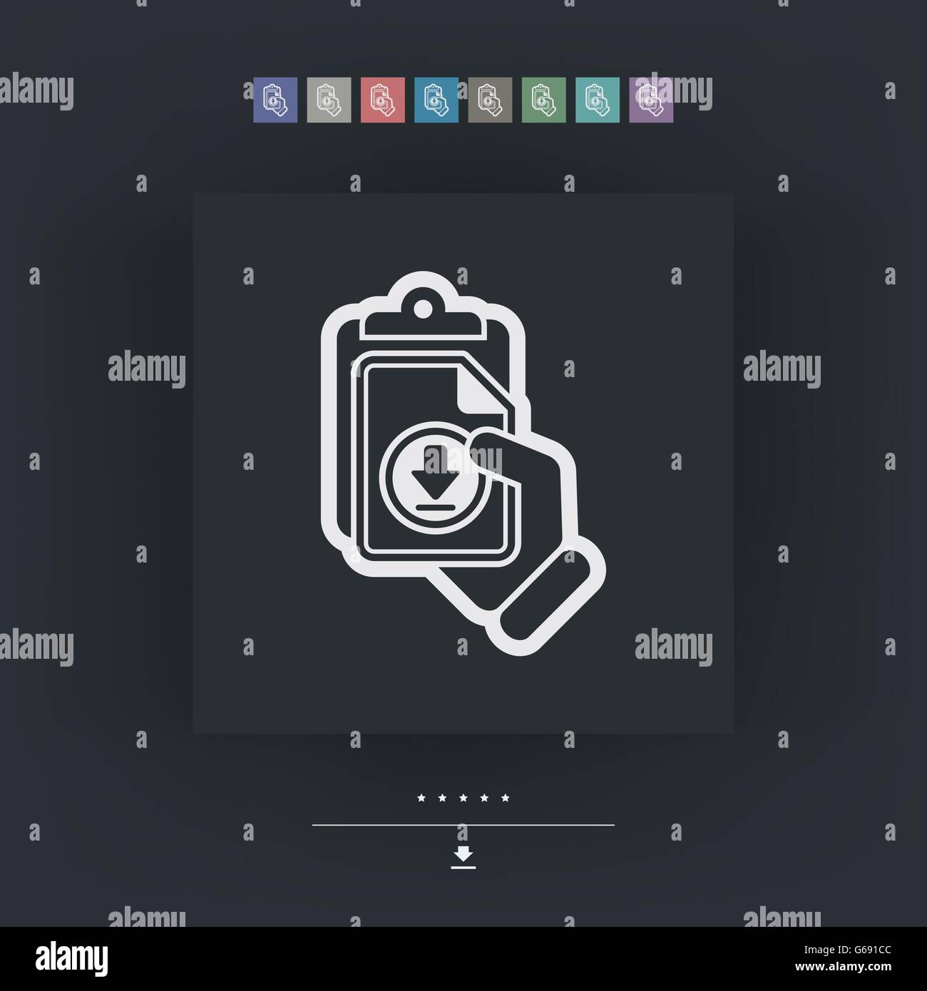 Download link icon Stock Vector Image & Art - Alamy