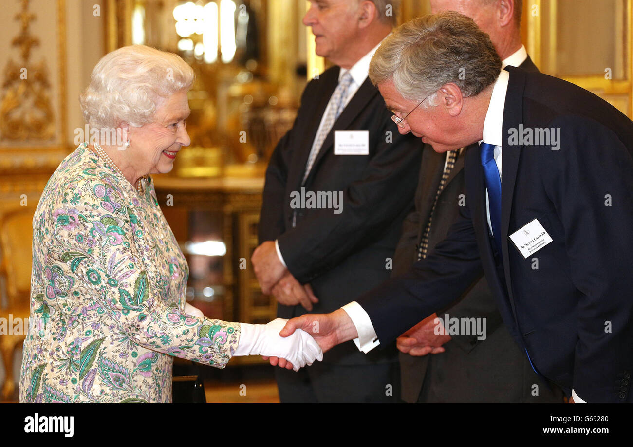Reception Queen Royal Reception for Queens Award for Enterprise 2013 Stock Photo - Alamy