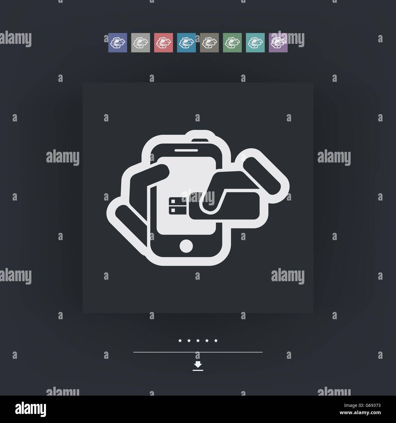 Smartphone storage icon Stock Vector Image & Art Alamy