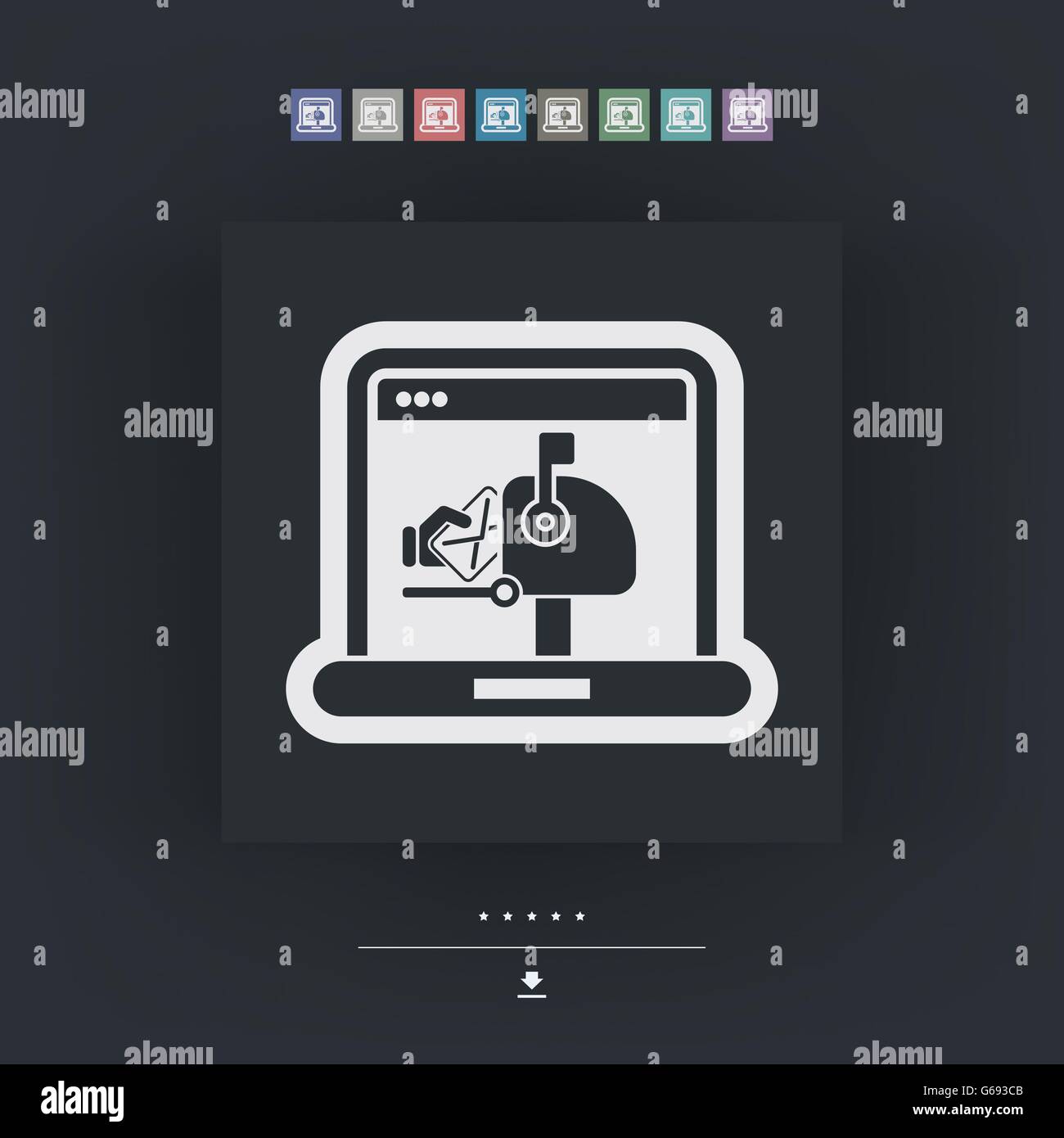 Inbox computer Stock Vector Images - Alamy