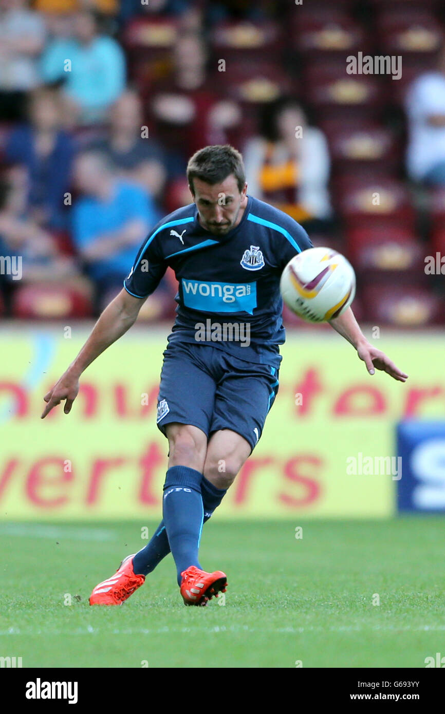 Soccer - Pre-Season Friendly - Motherwell v Newcastle United - Fir Park. Romain Amalfitano, Newcastle United Stock Photo
