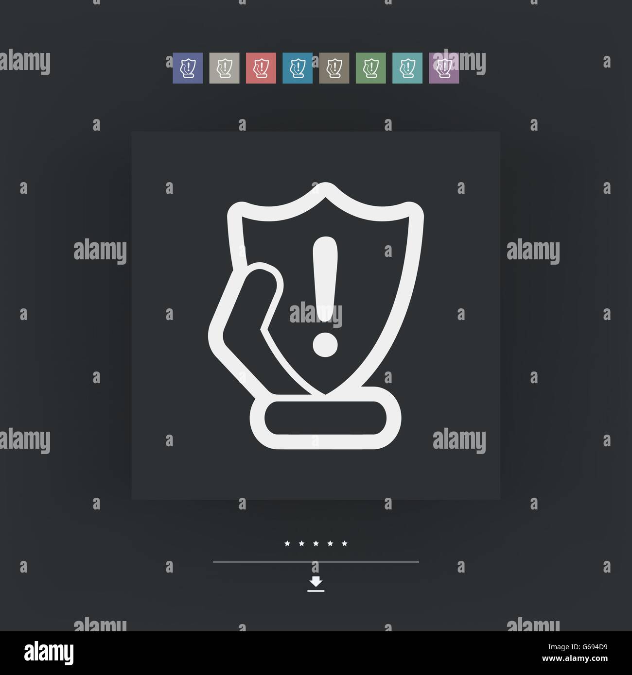 Protection shield icon Stock Vector Image & Art Alamy
