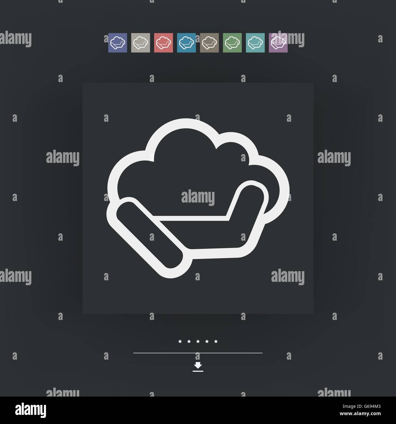 Cloud processing file Stock Vector Images - Alamy