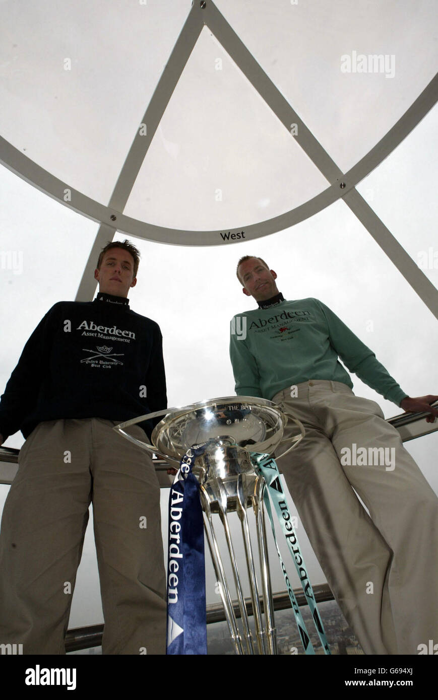 Varsity Boat Race weighin Stock Photo Alamy