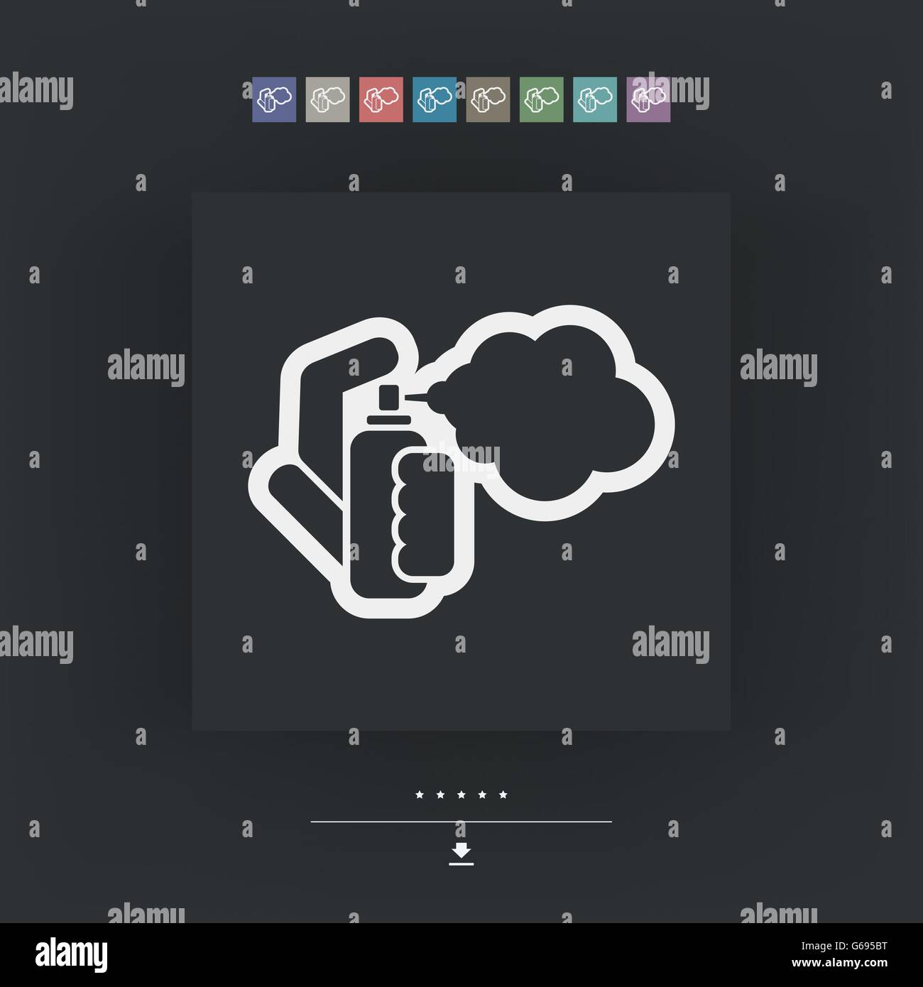 Spray cloud vector icon Stock Vector Images - Alamy