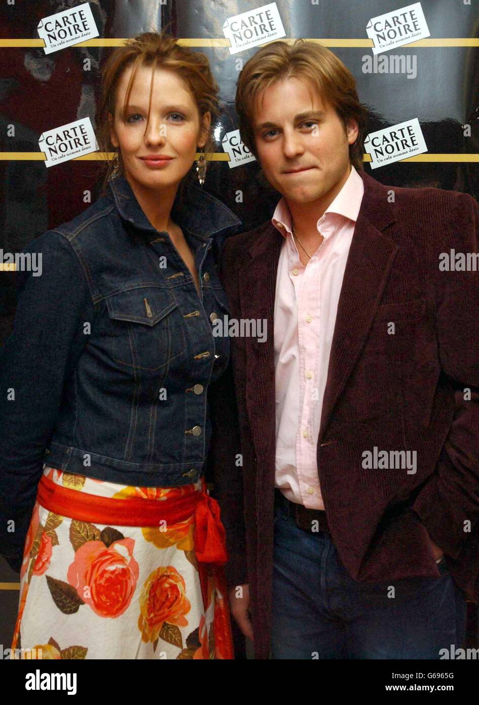 Actors Kelly Reilly and Kevin Bishop arriving at the Prince Charles Cinema in Leicester Square, central London, for the UK premiere of their film Pot Luck, during the gala opening of the Carte Noire London French Film Festival. Stock Photo