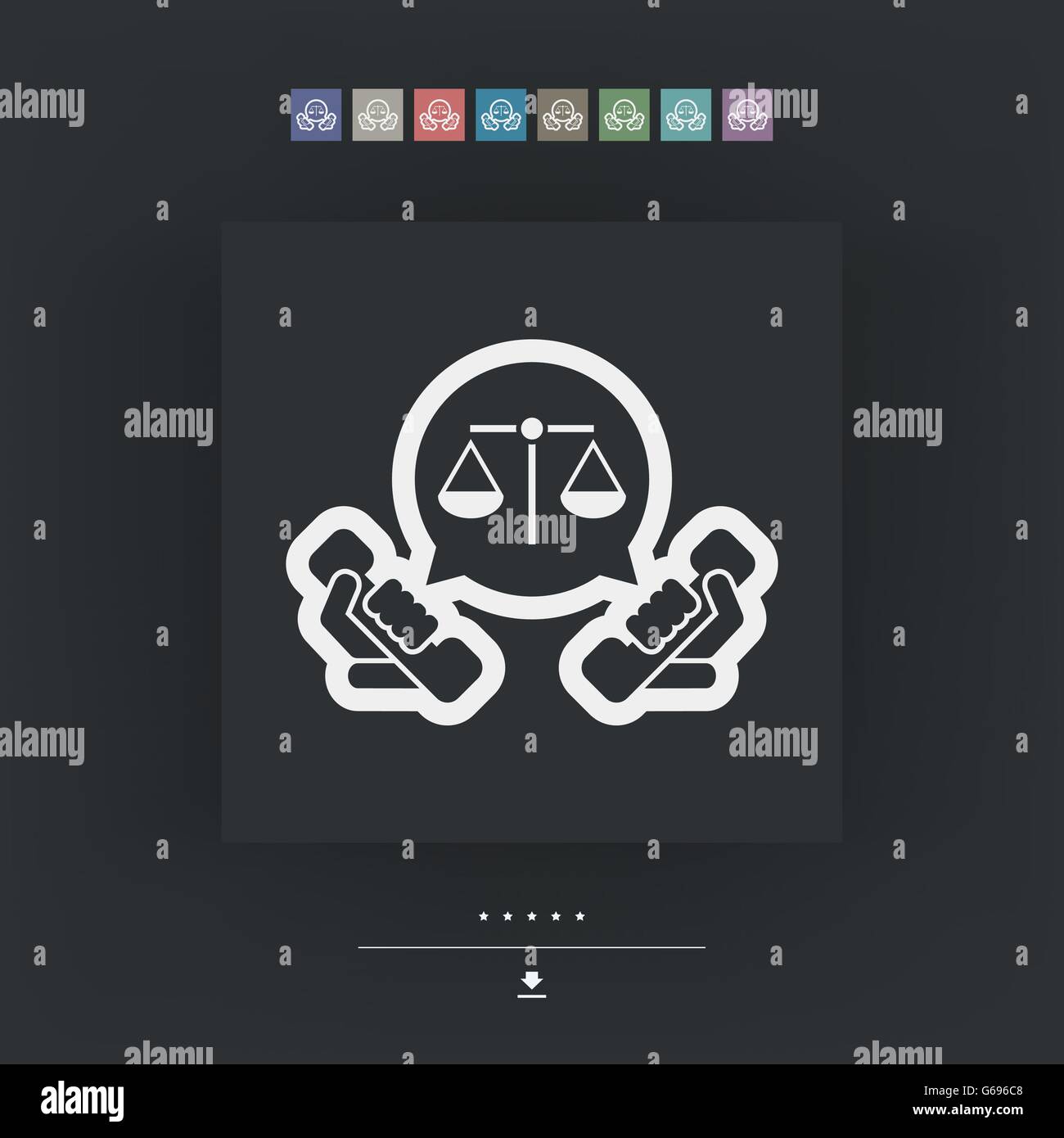 Legal assistance icon Stock Vector Image & Art - Alamy