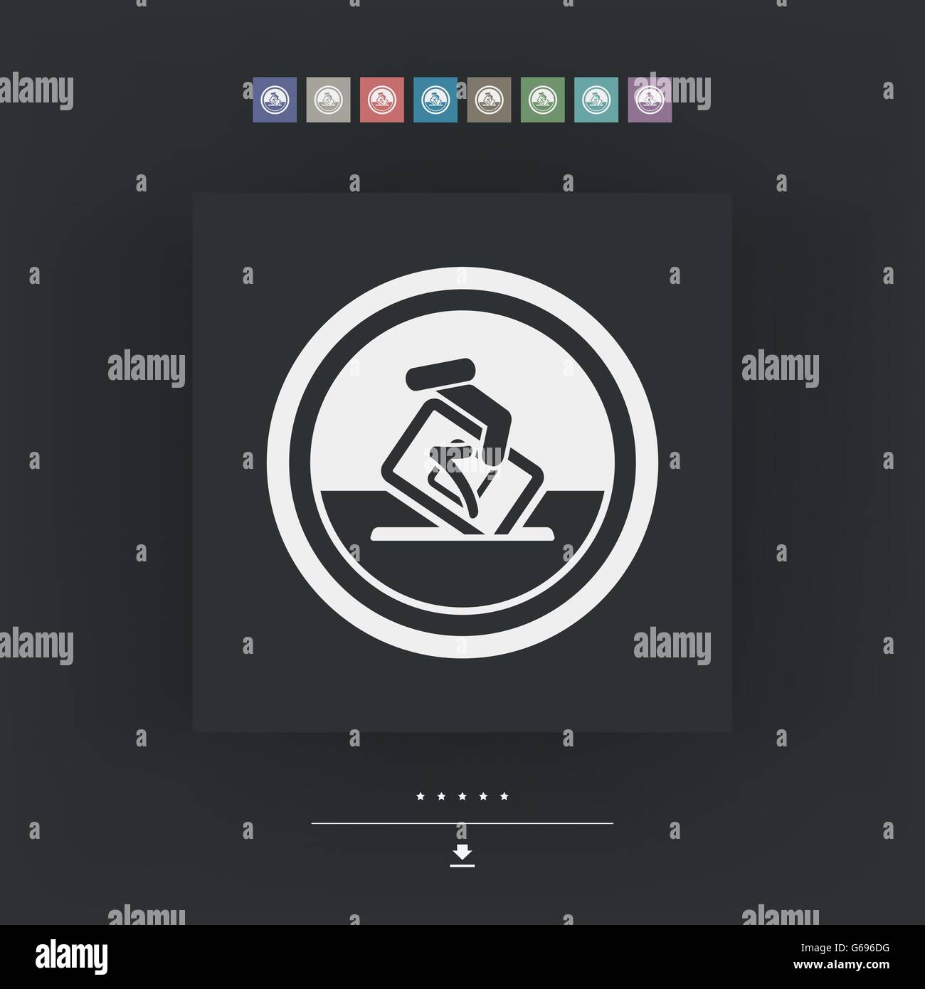 Vote symbol icon Stock Vector Image & Art - Alamy