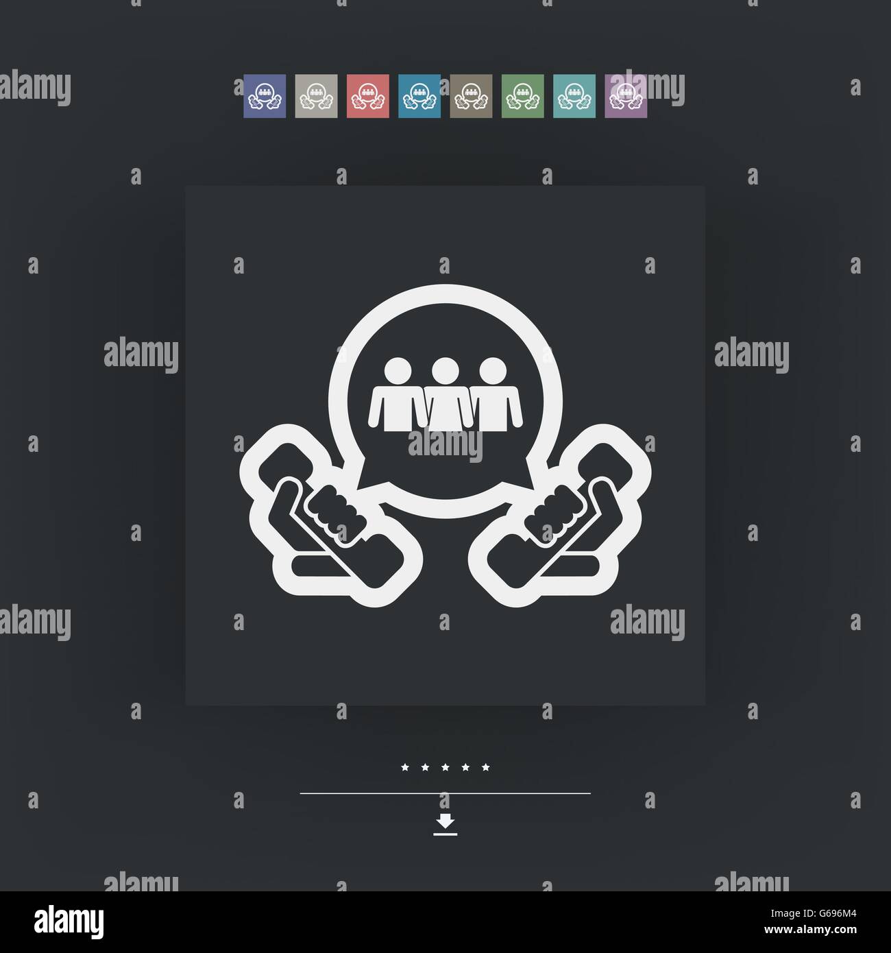 Telephone group icon Stock Vector Image & Art - Alamy