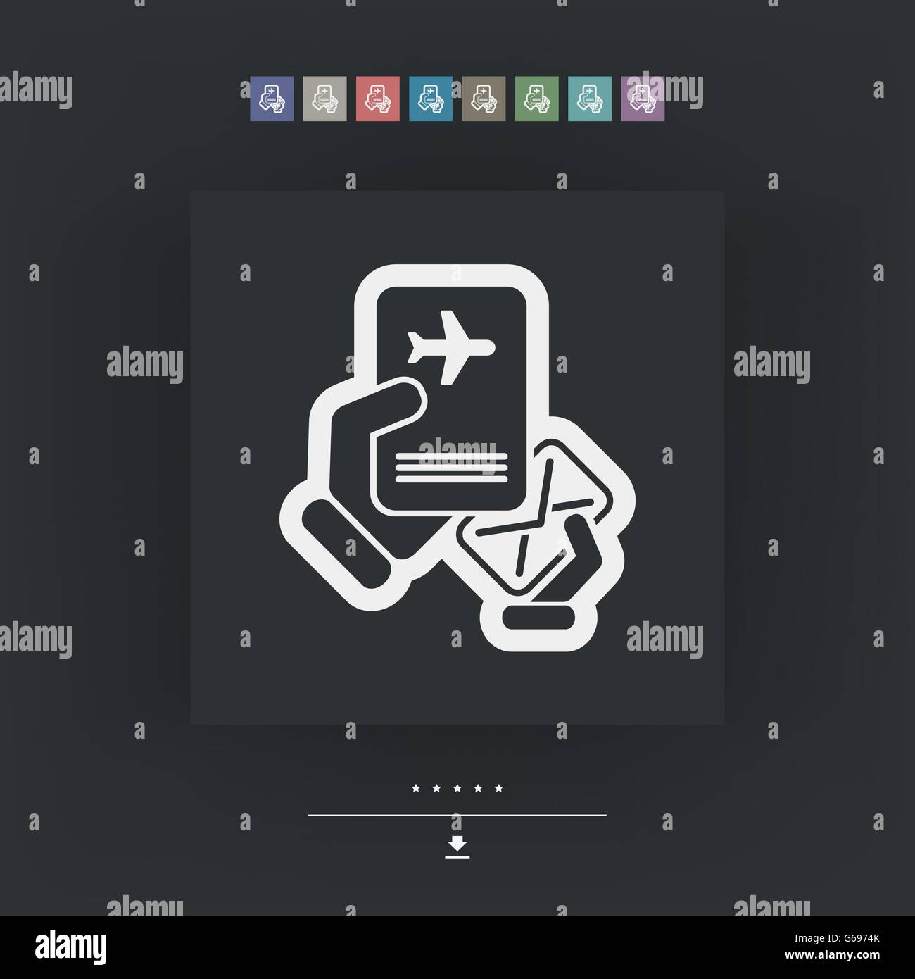 Mail with travel document Stock Vector Image & Art Alamy