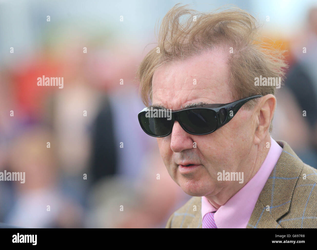 Trainer Dermott Weld during day two of the 2013 Galway Summer Festival at Galway Racecourse, Ballybrit, Ireland. Stock Photo