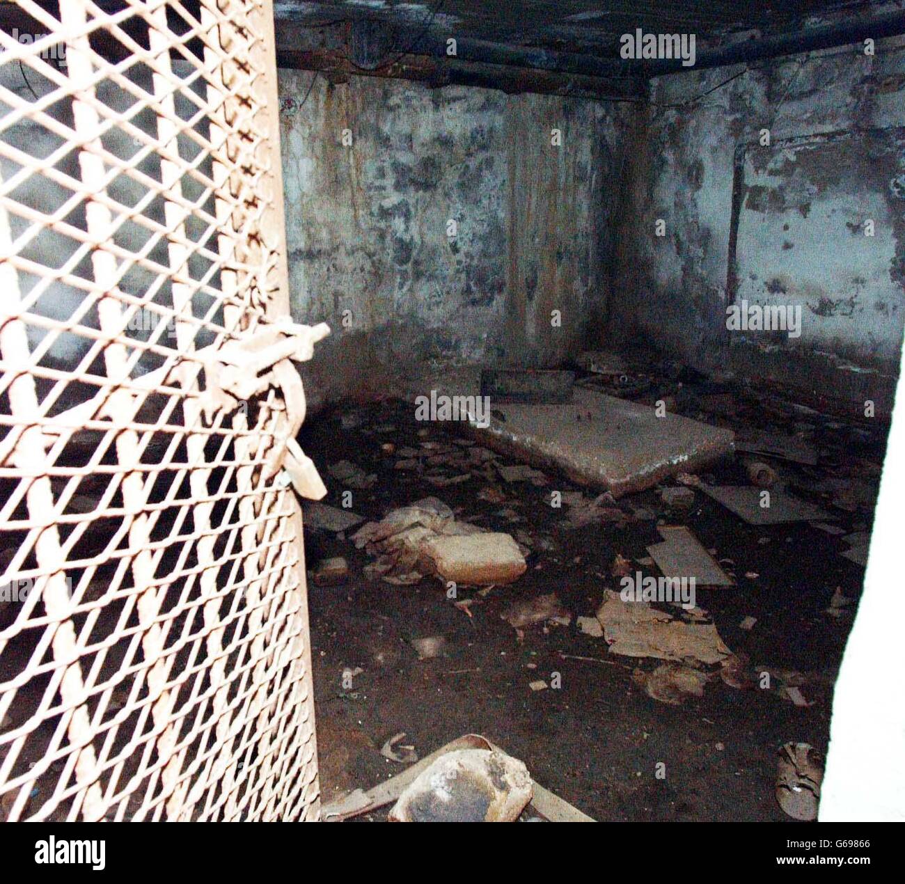 Iraq War torture chamber. Stock Photo