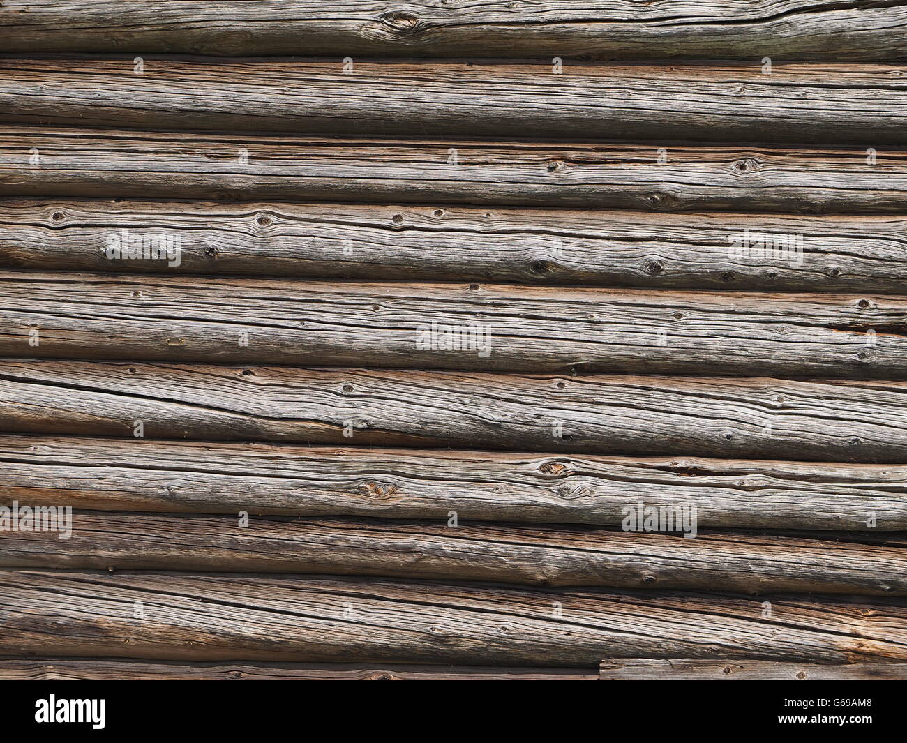 Old log cabin wood wall. background Stock Photo - Alamy