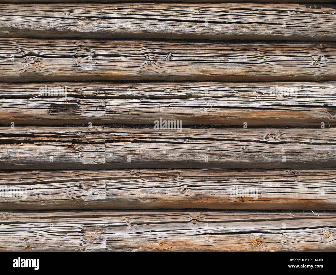 Old log cabin wood wall. background Stock Photo - Alamy