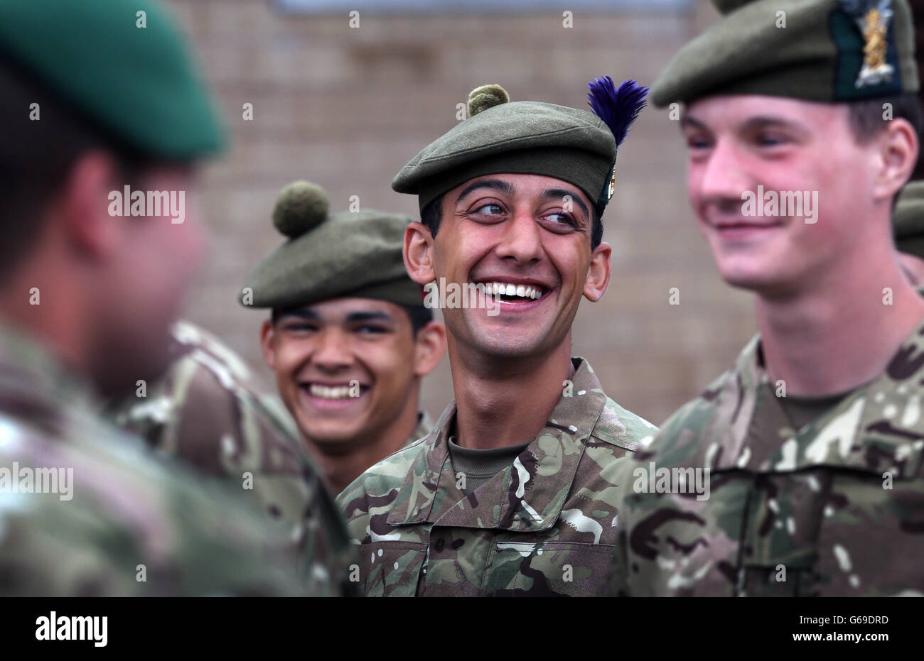 Army Reserve recruits in Scotland Stock Photo