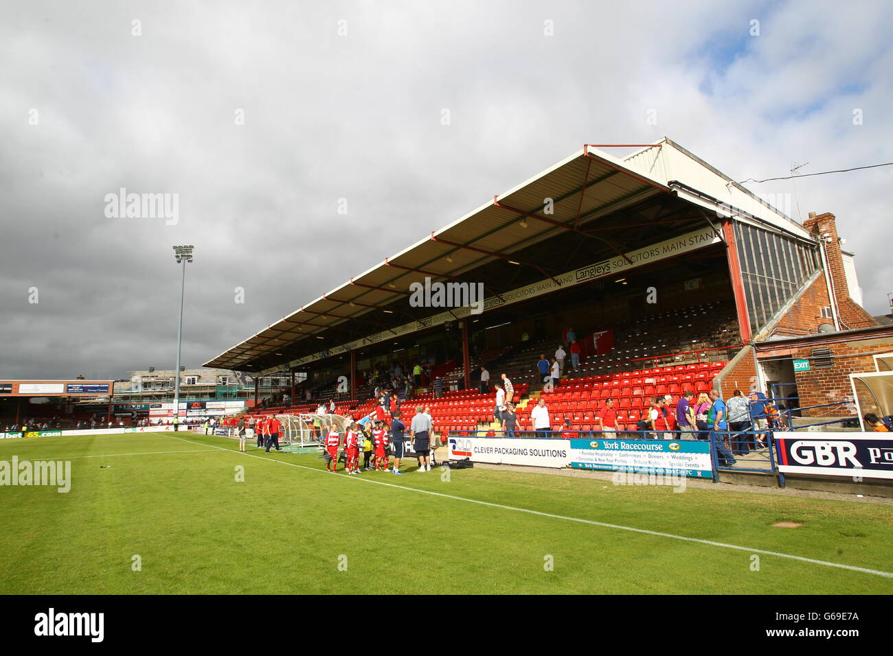 Soccer - Pre-Season Friendly - York City v Blackpool - Bootham Crescent Stock Photo