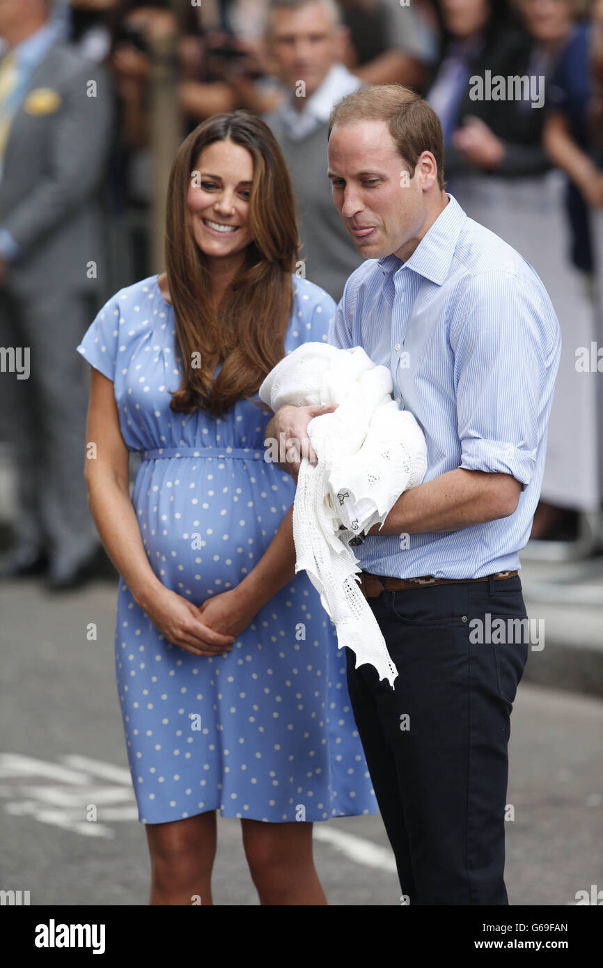 Birth of Prince George of Cambridge Stock Photo - Alamy