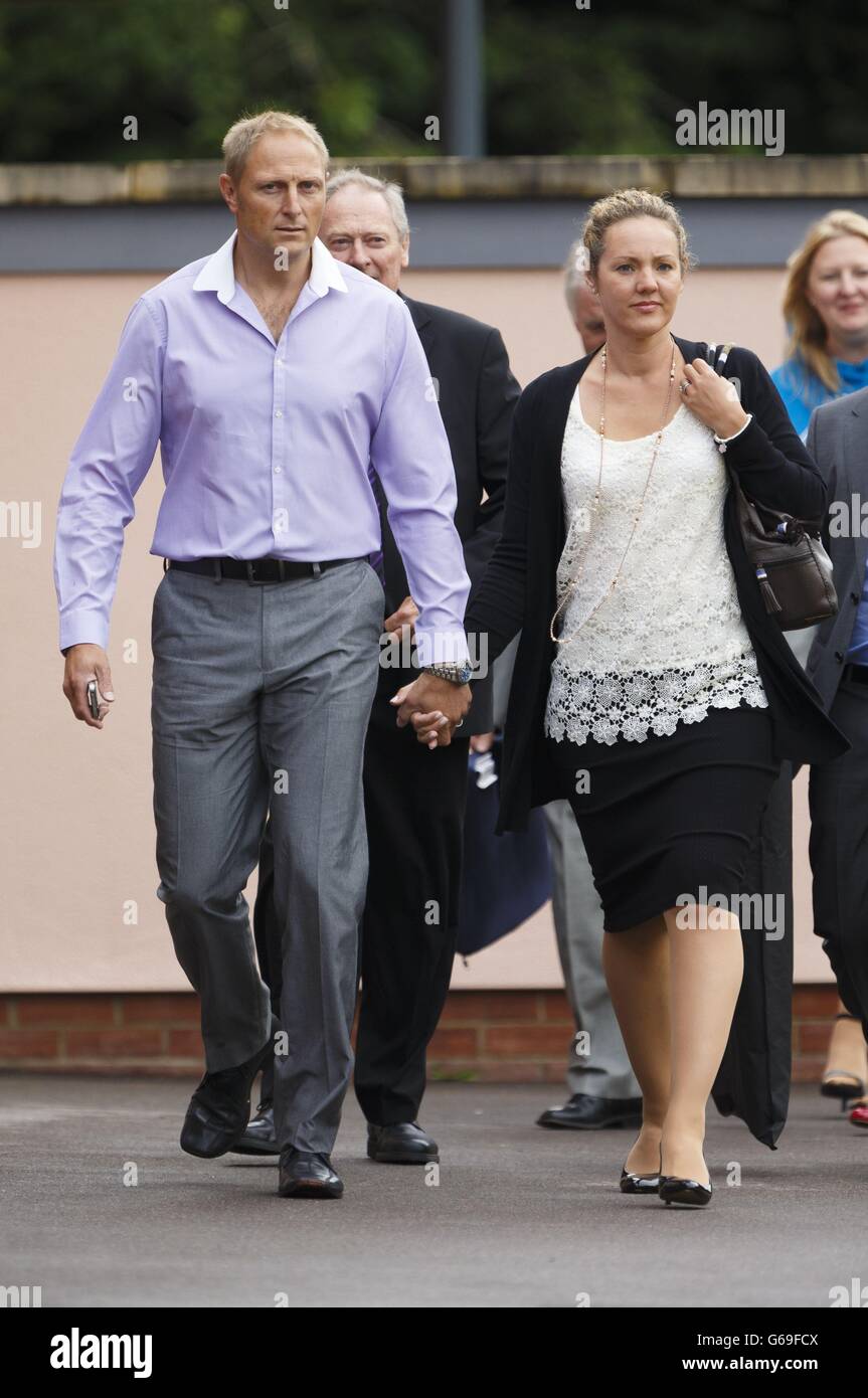 Former SAS sniper, Sergeant Danny Nightingale and wife Sally arrive at