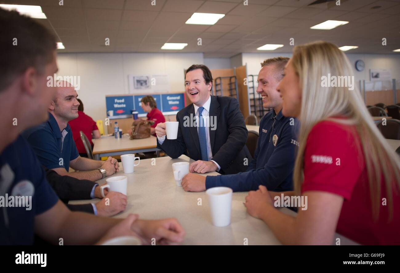 Chancellor visits the Midlands Stock Photo