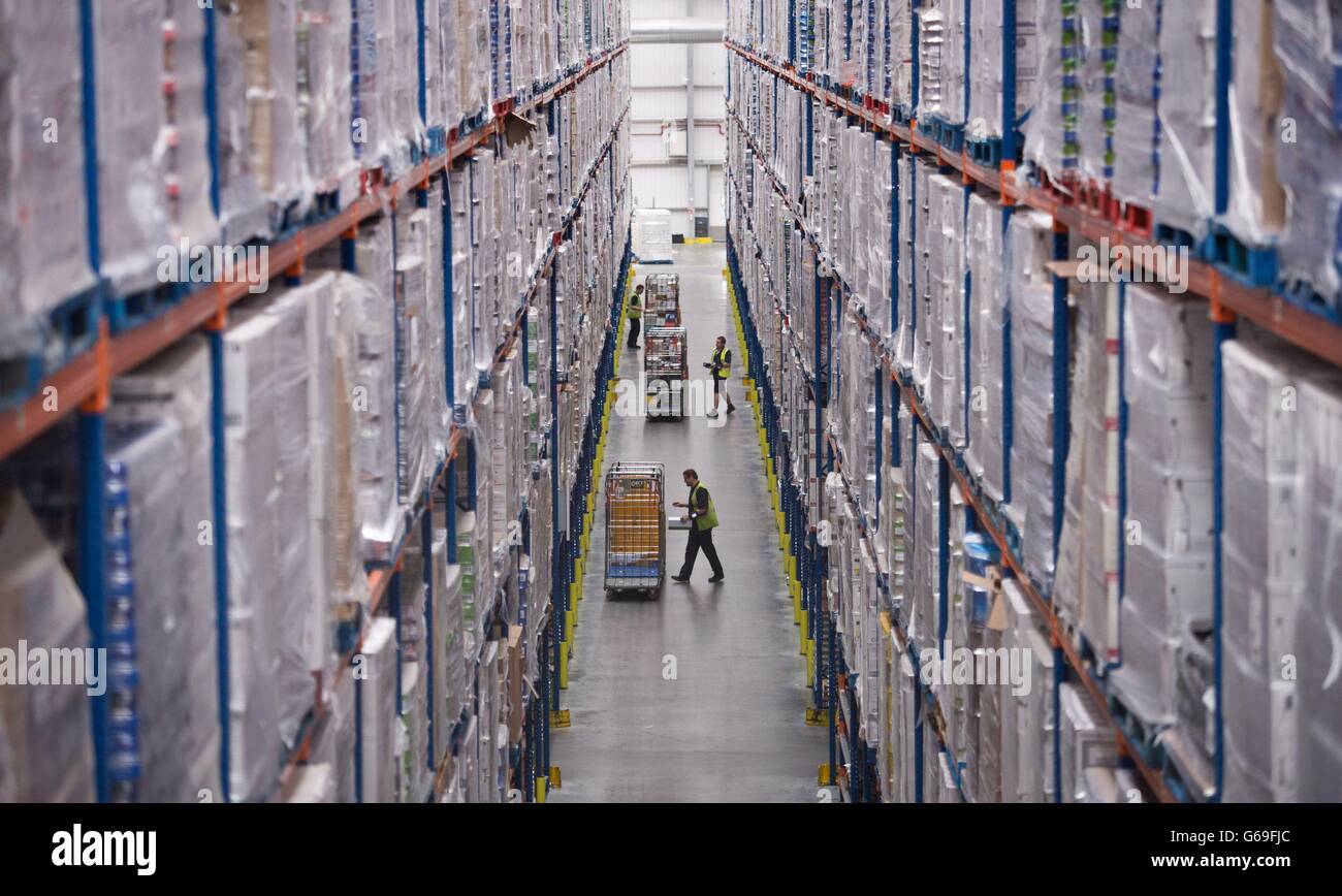 A general view of Tesco's National Distribution Centre near Rugby, the