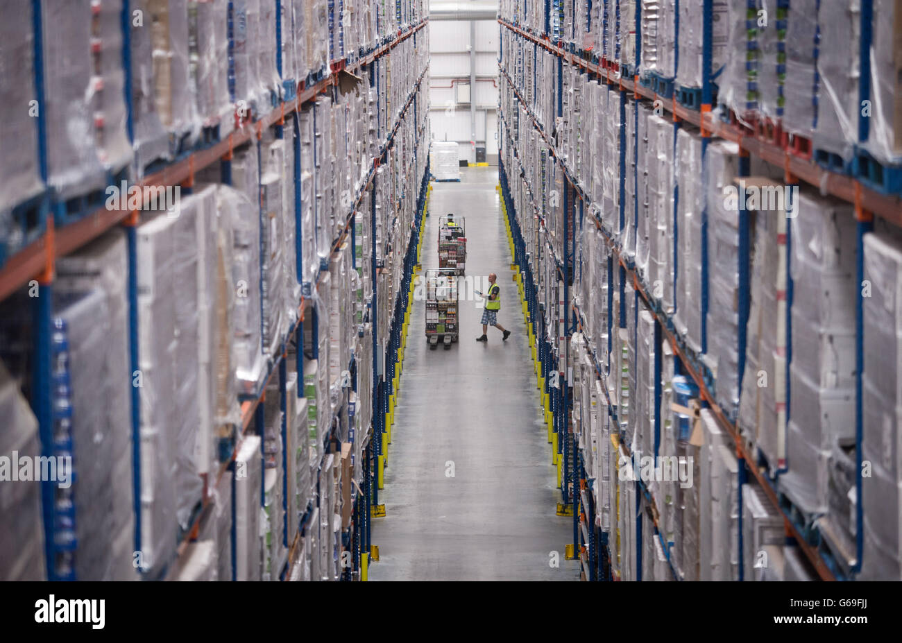 A general view of tescos national distribution centre near rugby hires