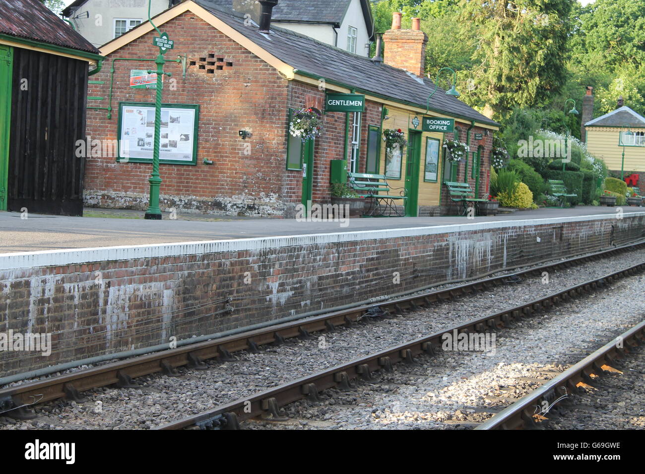 Four Marks and Medstead steam train station, watercress line, days out