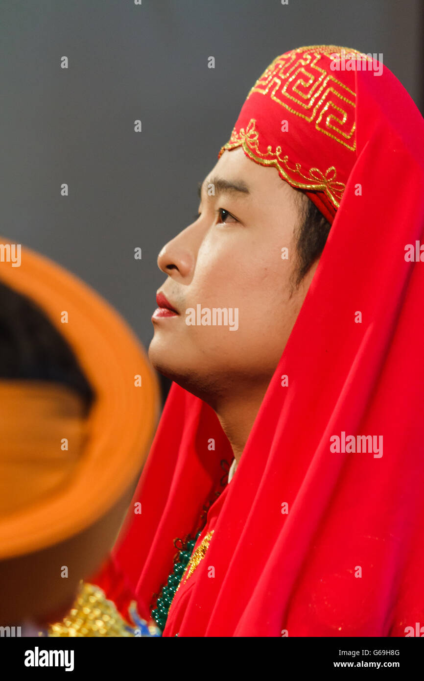 A male medium is about to perform Len Dong, a spirit mediumship ritual in  Vietnam Stock Photo - Alamy