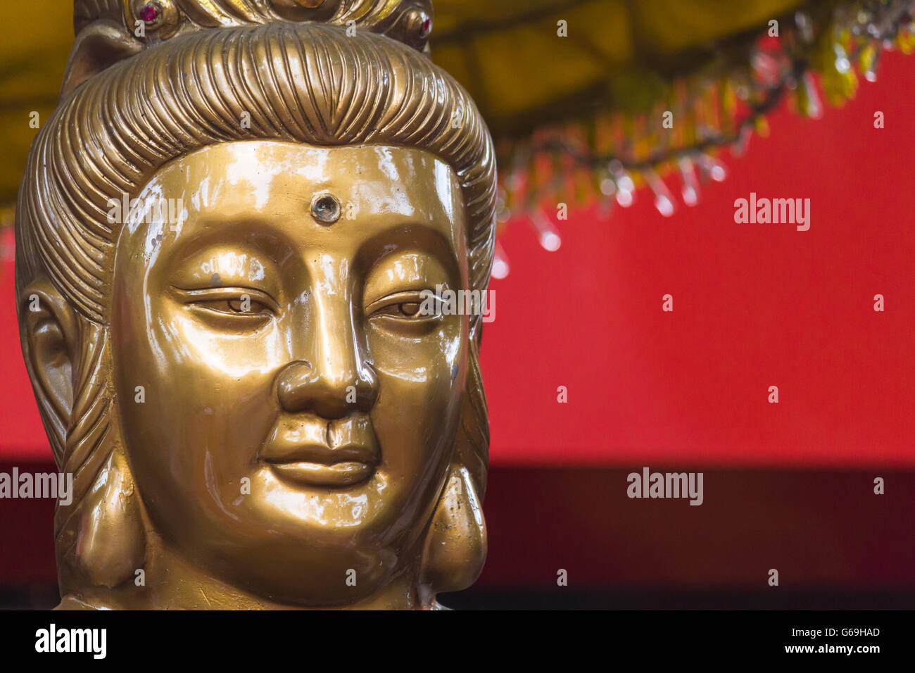 Guanyin statue - Face Stock Photo