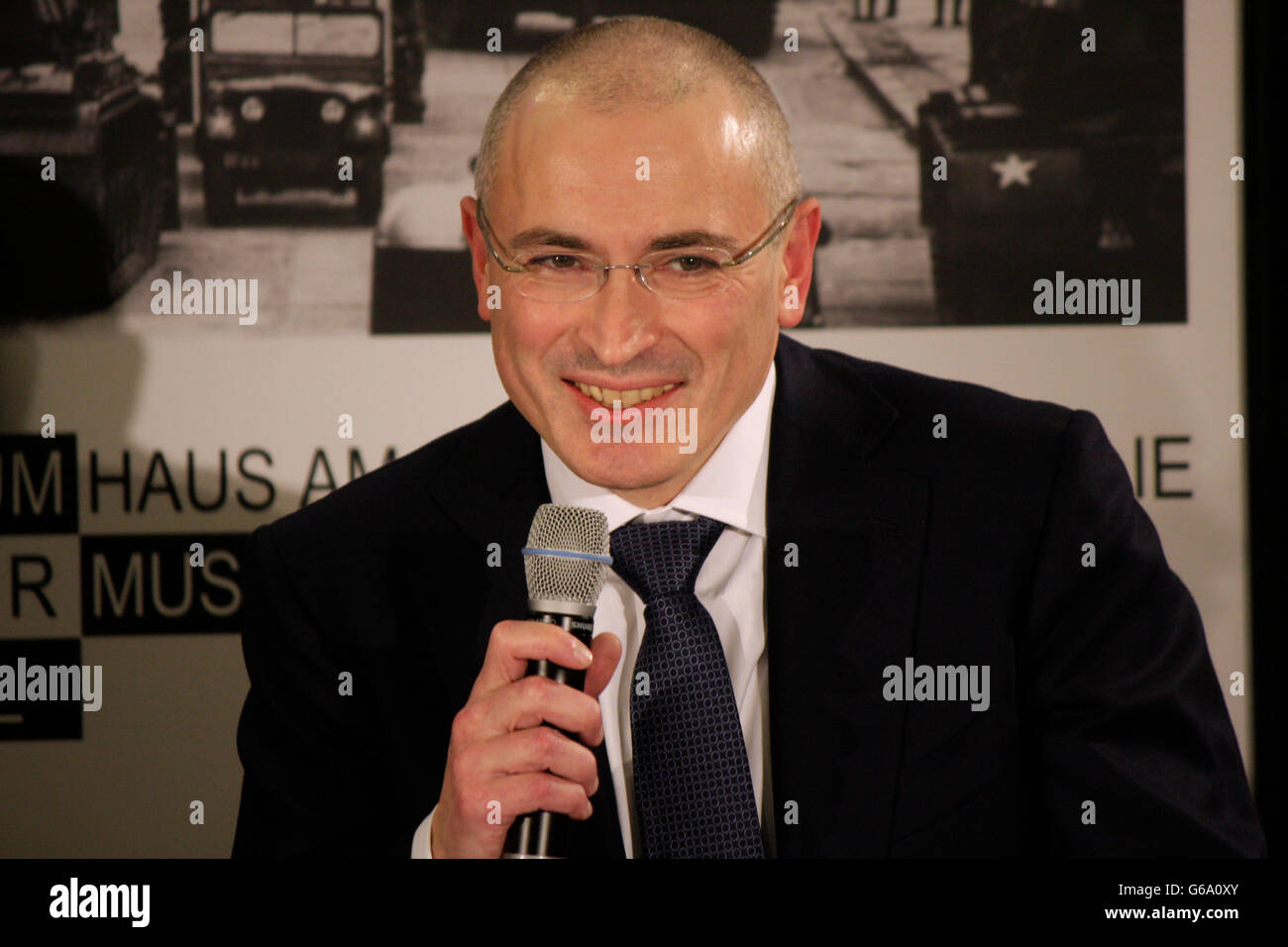 Michail Borissowitsch Chodorkowski Pressekonferenz im Haus am