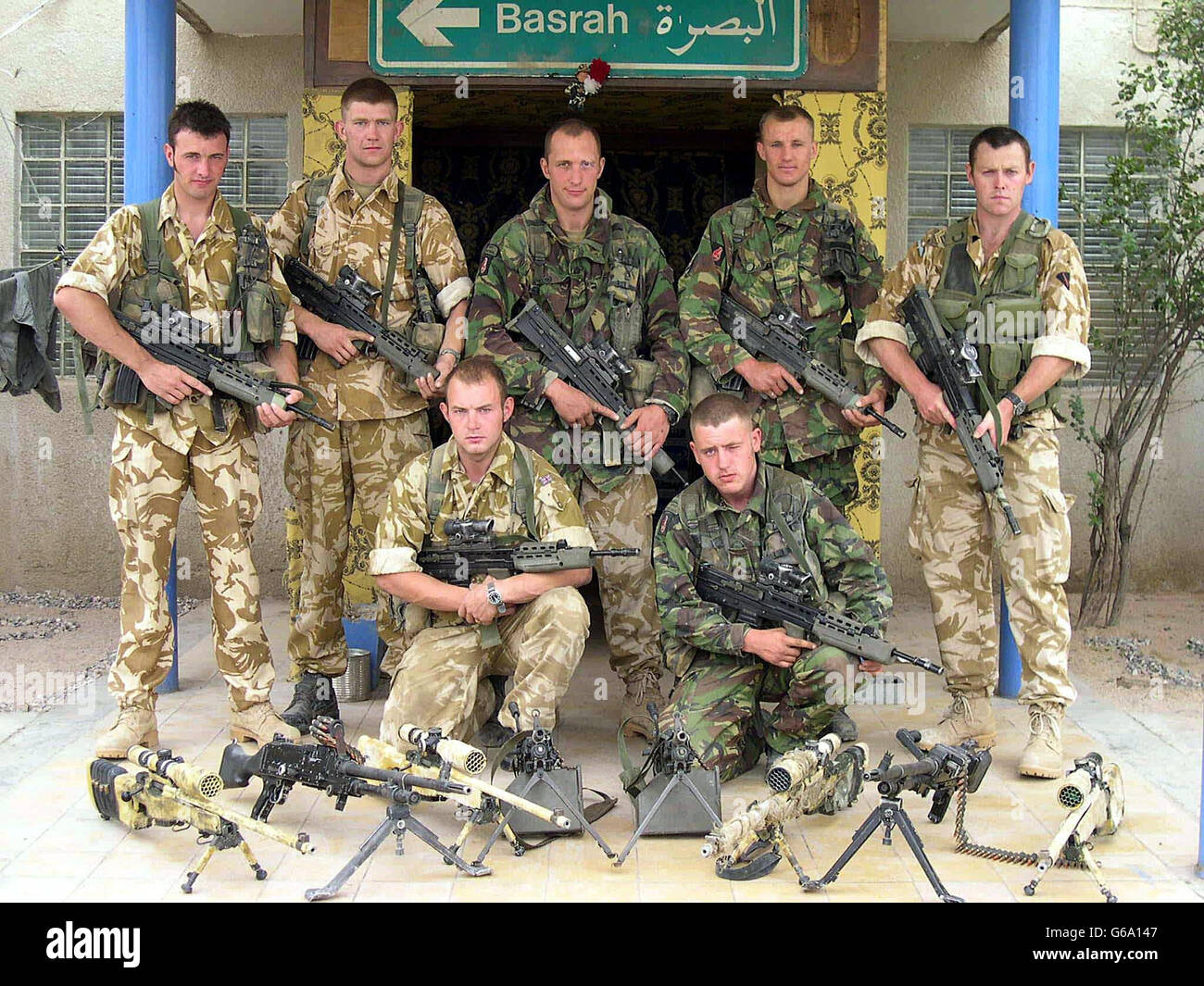 British Forces in Iraq Stock Photo