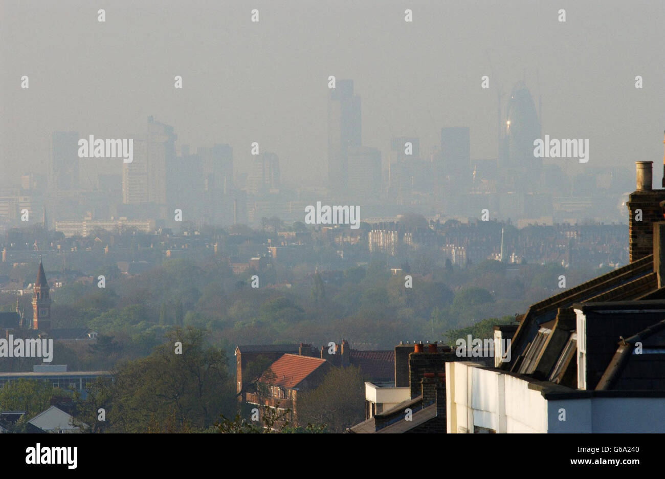 Smog Over The London Skyline High Resolution Stock Photography and