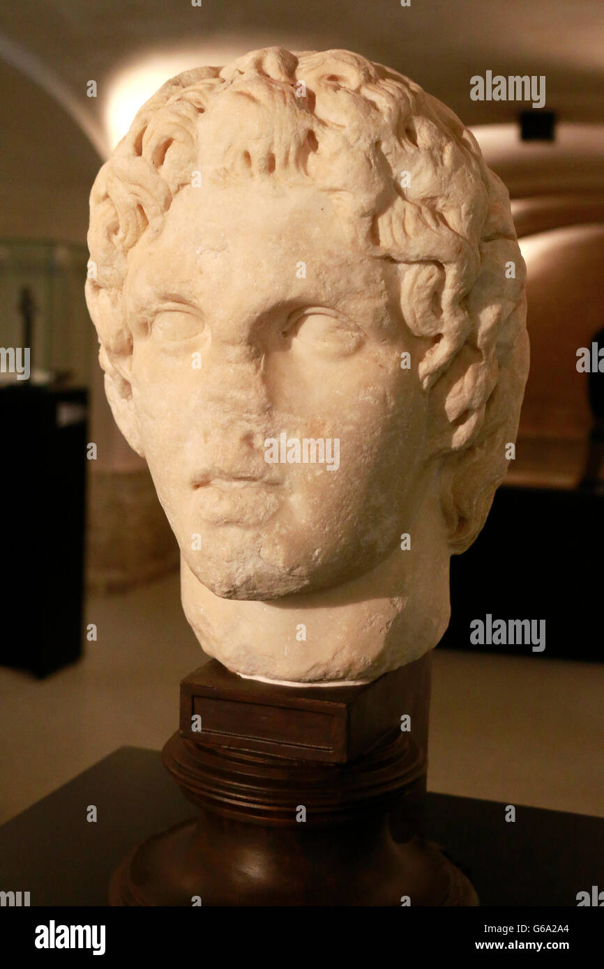 Skulptur/ Bueste: Alexander der Grosse, Berlin. Stock Photo
