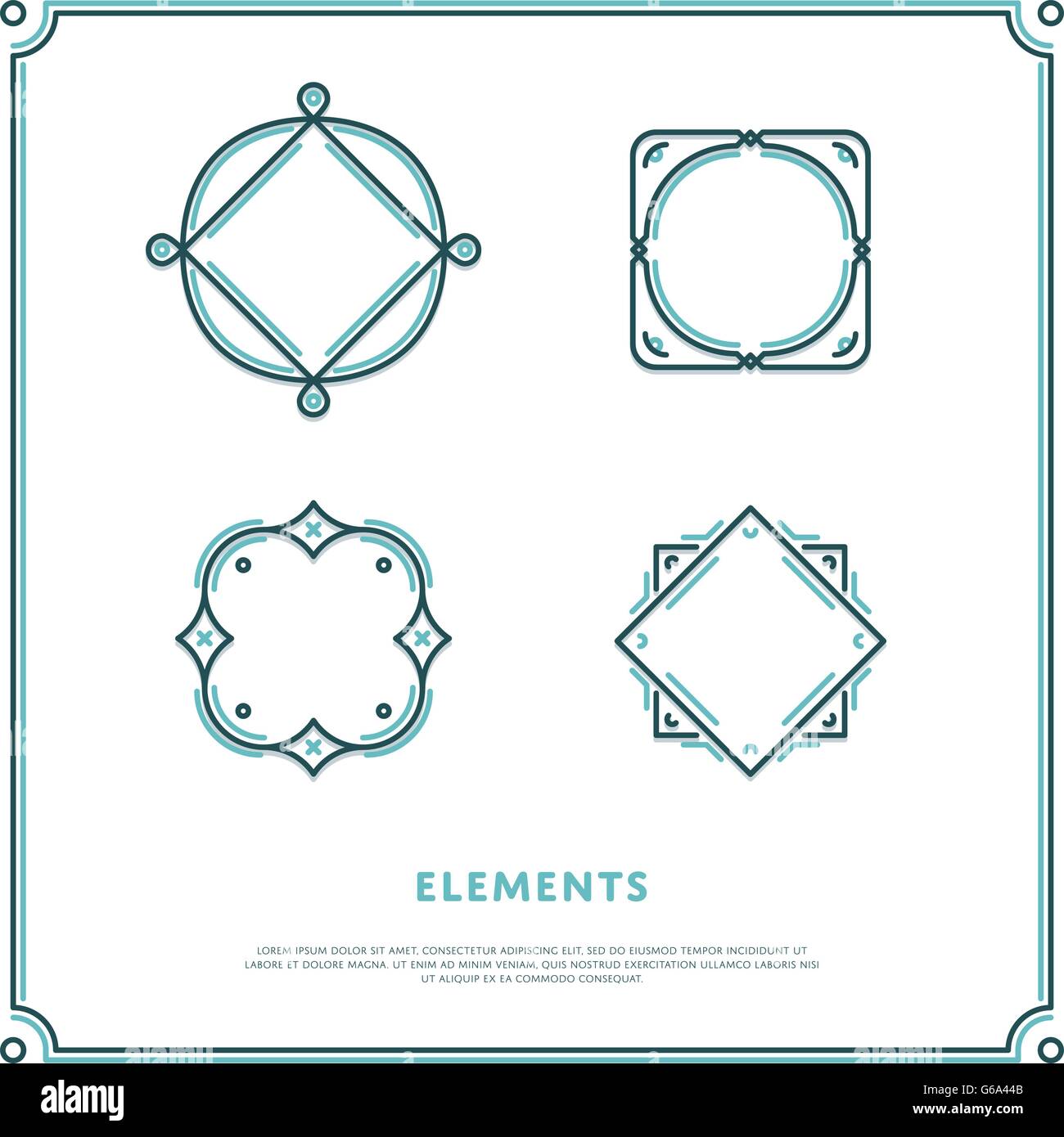 Vector Design Elements Stock Vector Image & Art - Alamy