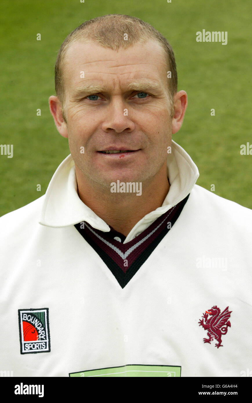 Somerset County Cricket - Mike Burns. Mike Burns - Somerset County Ground, Taunton. Stock Photo