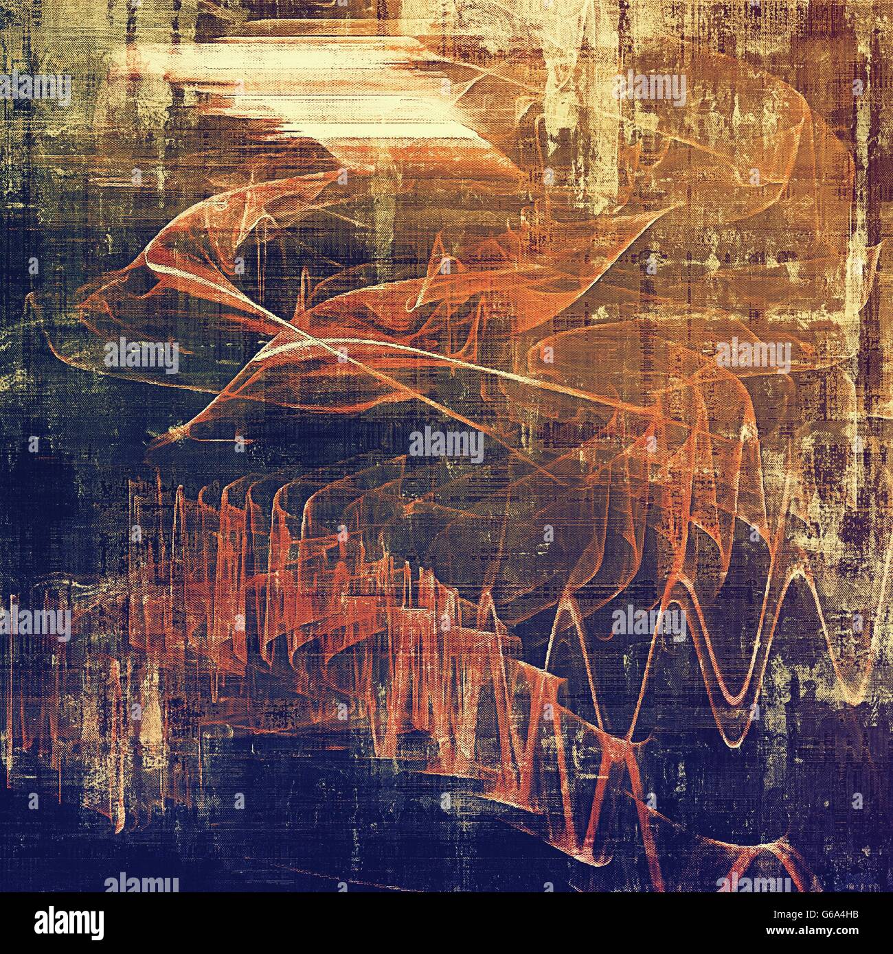 Art grunge texture for creative design or scrap-book. With vintage ...