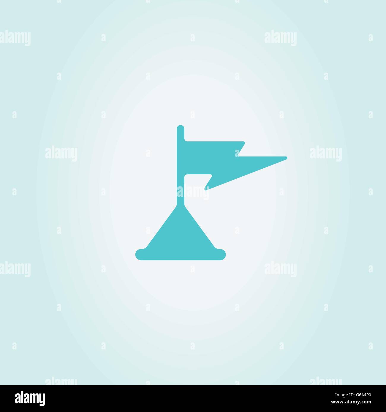 Flag vector icon. Check mark Stock Vector Image & Art - Alamy