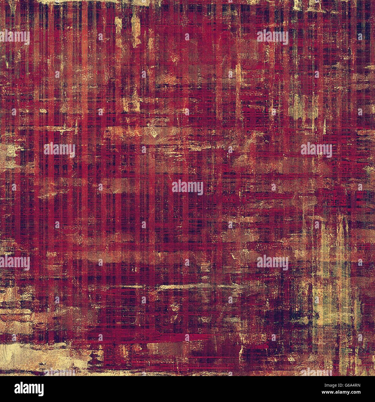 Scratched vintage texture, grunge style frame or background. With ...