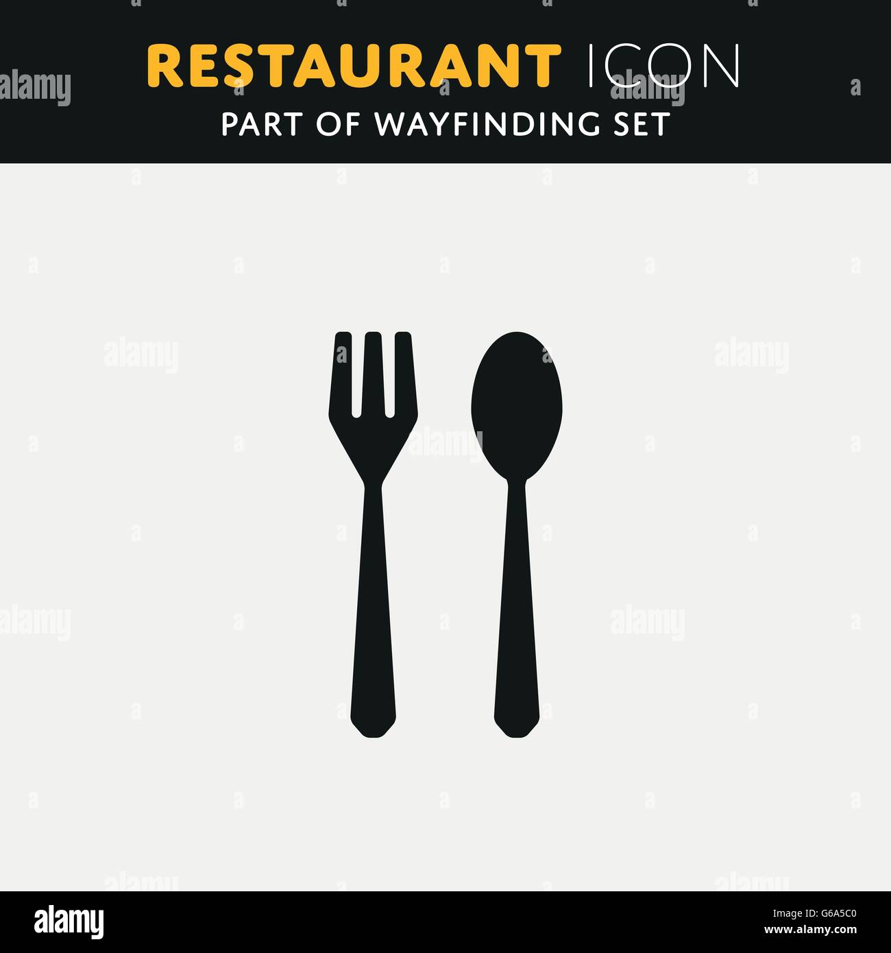 Vector restaurant icon Stock Vector