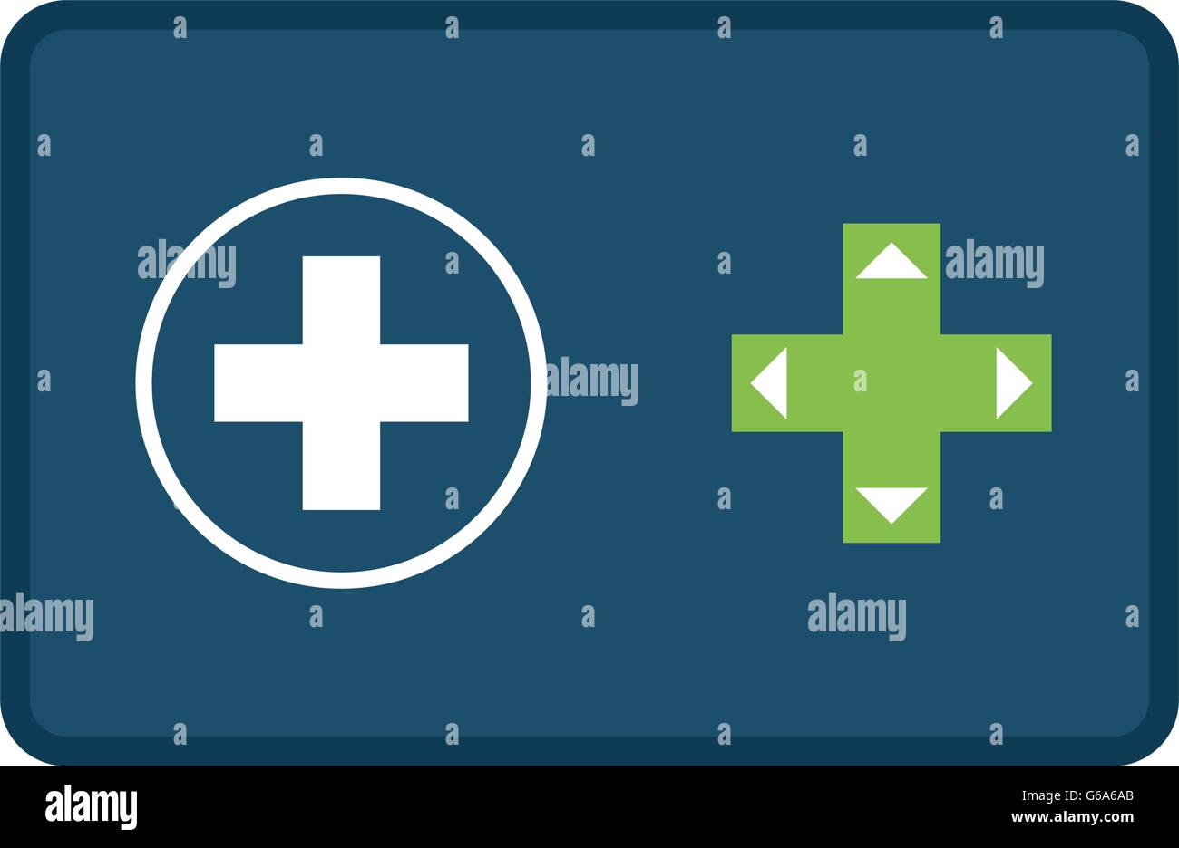 Control and button icon. Video game design. Vector graphic Stock Vector ...