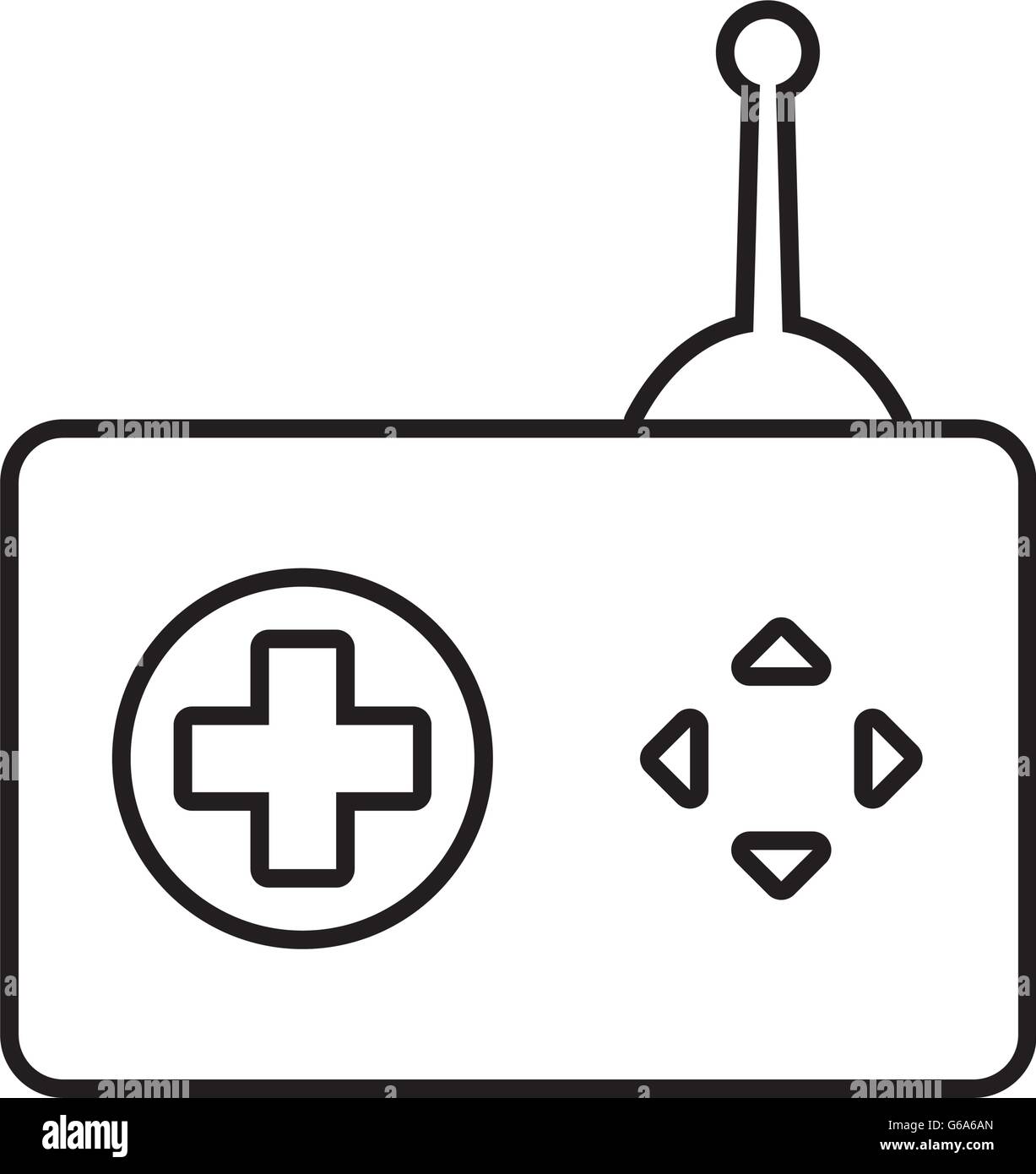 Control and button icon. Video game design. Vector graphic Stock Vector ...