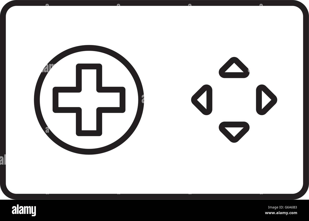 Control and button icon. Video game design. Vector graphic Stock Vector ...