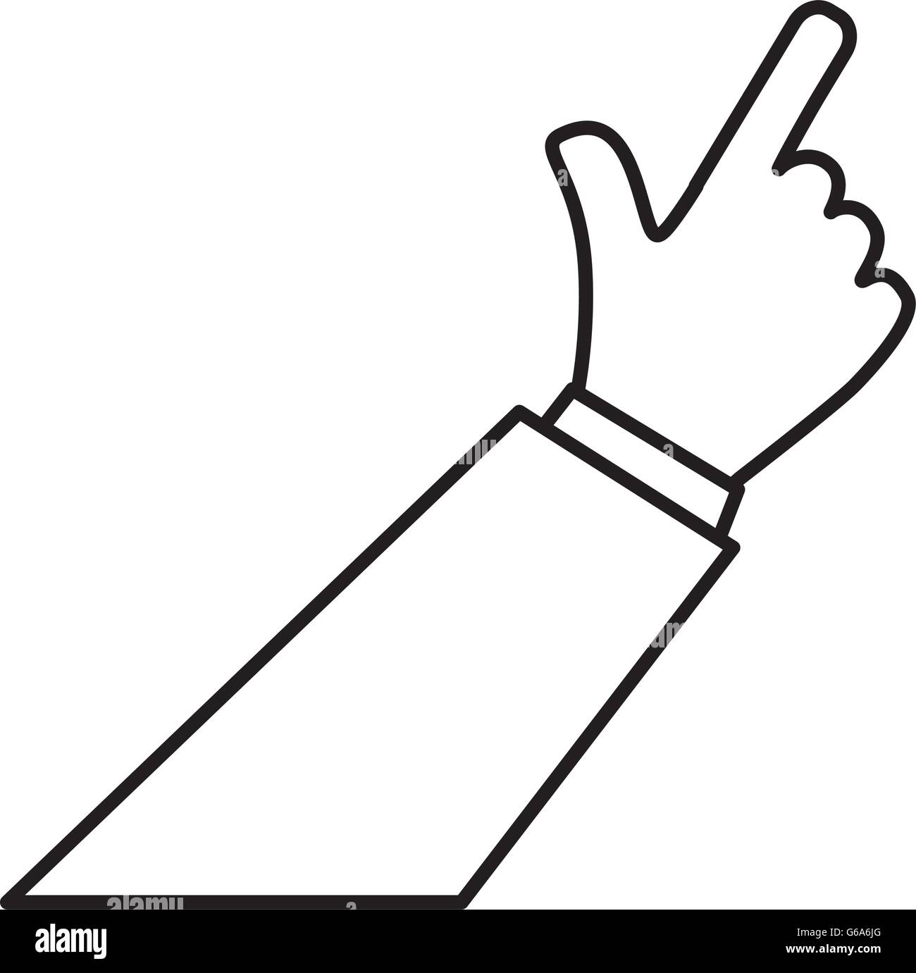 Gesture icon. Human hand design. Vector graphic Stock Vector Image ...
