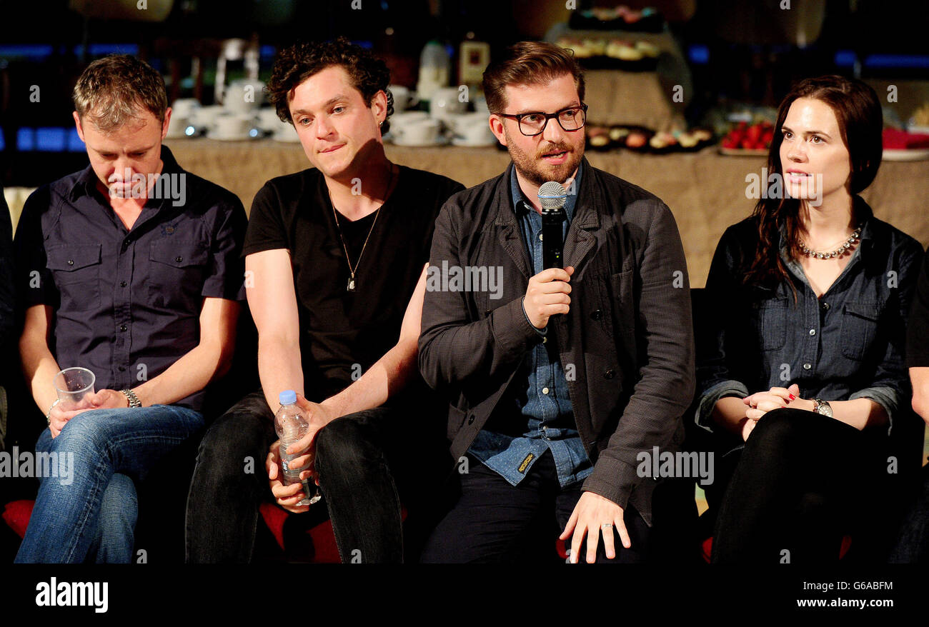 John Simm, Mathew Horne, Jamie Lloyd and Hayley Atwell are seen at a