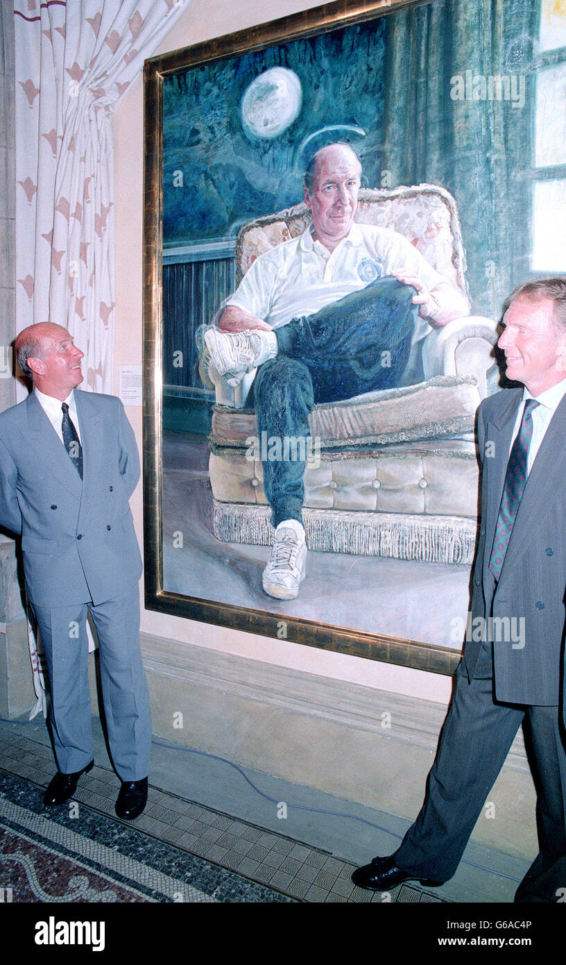 Bobby Charlton portrait Stock Photo - Alamy